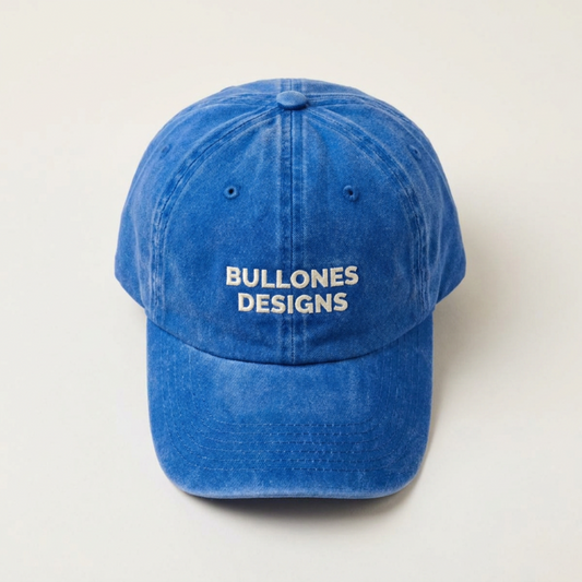 Gorra Vintage Bullones Designs | Efecto Lavado Premium Bordada